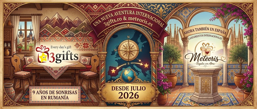 ¡Bienvenidos a Meteoris.es! Llevamos la alegría de regalar a España tras 9 años de éxito
