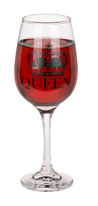 Set Real de 2 Vasos para Parejas - "King & Queen" (Jarra de Cerveza y Copa de Vino)