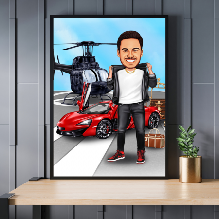 Caricatura VIP para hombre