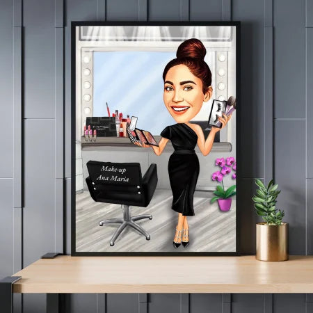 Caricatura de Makeup Artist
