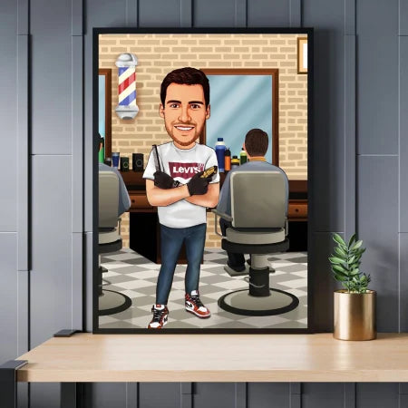 Caricatura de barbero