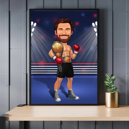 Caricatura de boxeo