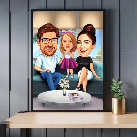 Caricatura de familia