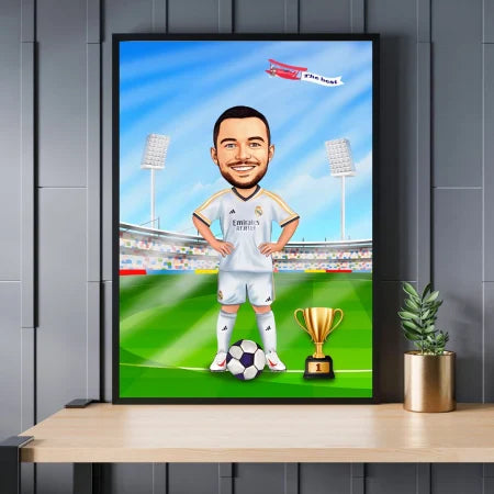 Caricatura de futbolista