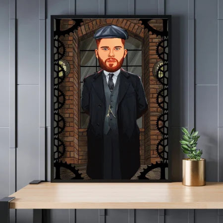 Caricatura de hombre elegante