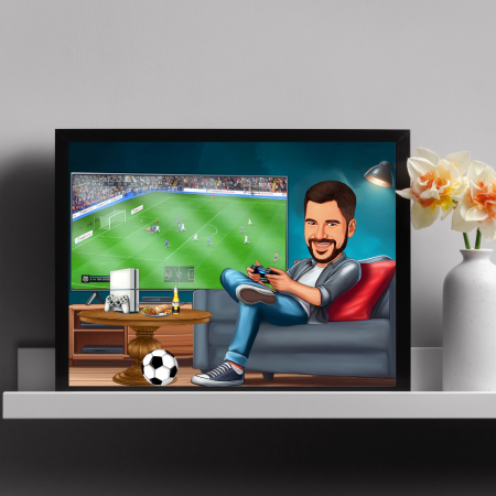 Caricatura de jugador de FIFA