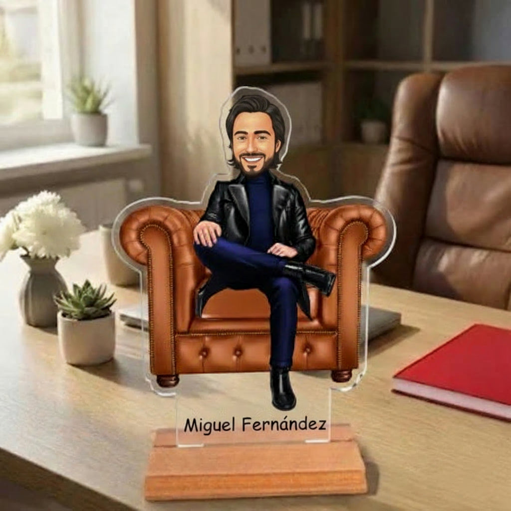 Caricatura para el Jefe - Estatuilla Personalizada tipo Trofeo