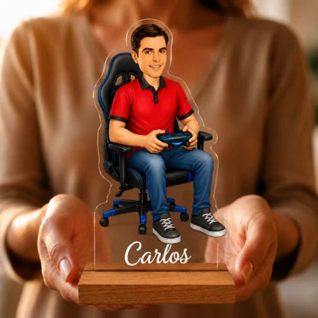 Figura Personalizada Gamer - Trofeo Decorativo Personalizado