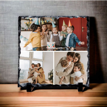 Pizarra personalizada con 3 fotos Meteoris - Regalos con Alma