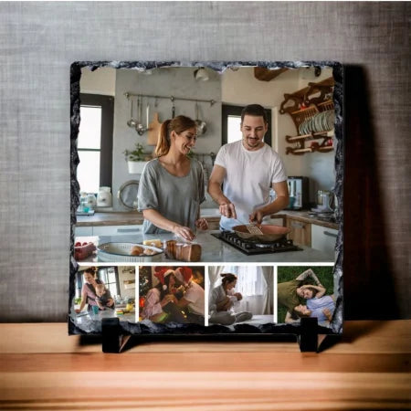 Pizarra personalizada con 5 fotos Meteoris - Regalos con Alma