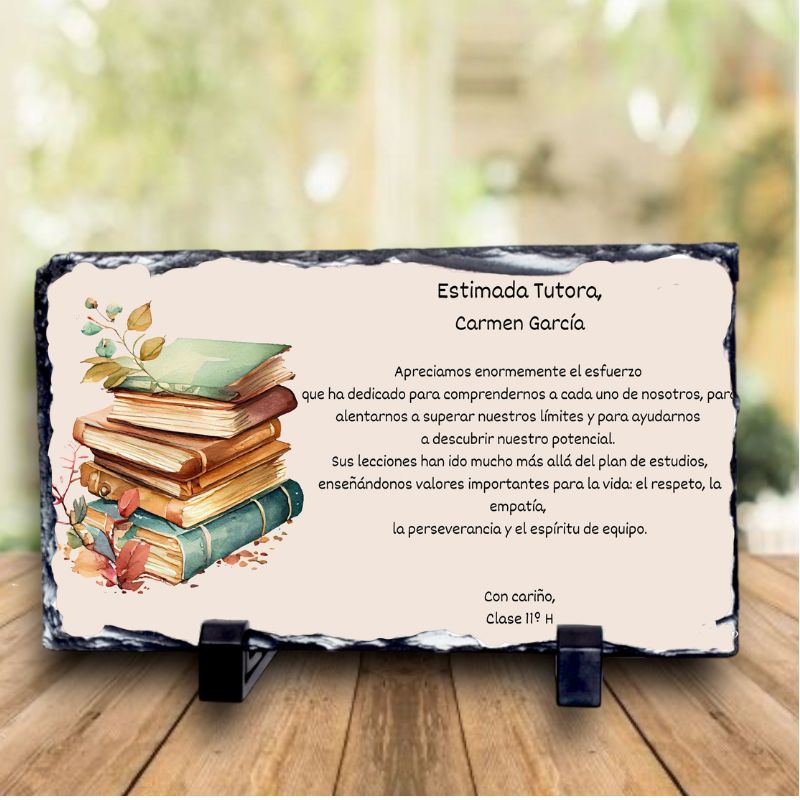 Pizarra personalizada para la tutora Meteoris - Regalos con Alma