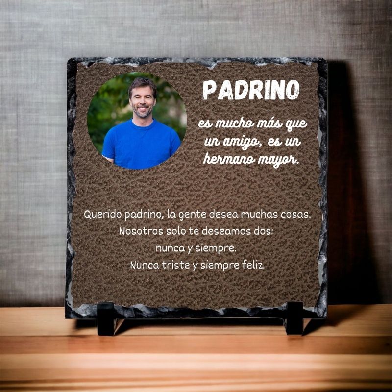 Pizarra personalizada para padrino Meteoris - Regalos con Alma