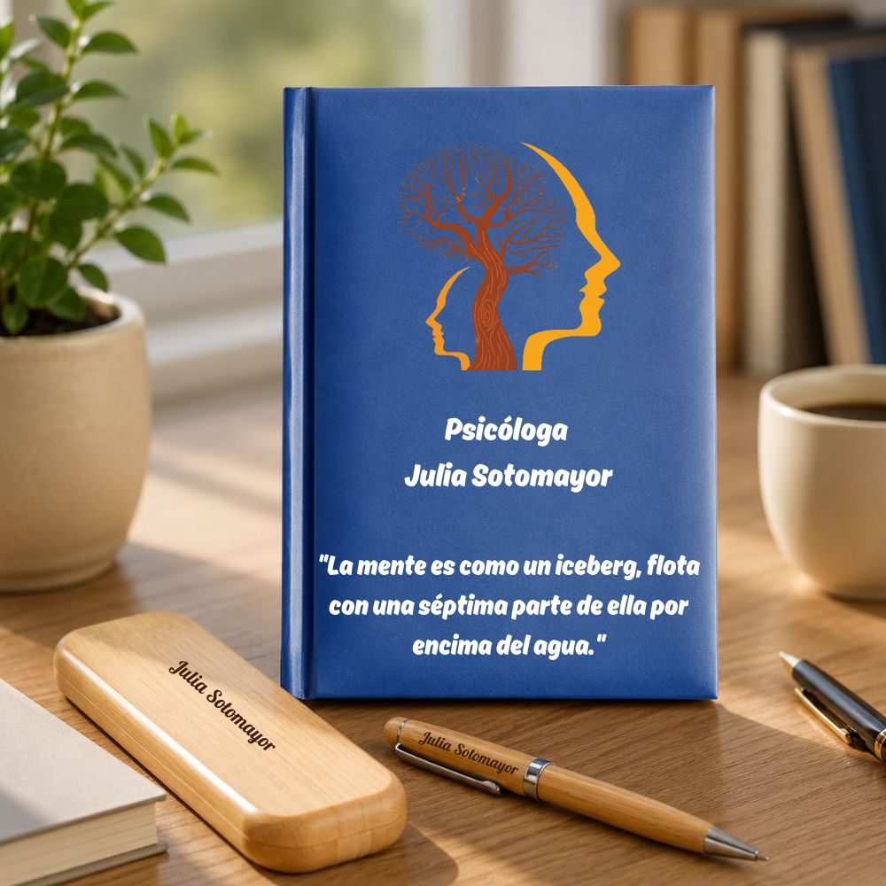 Regalo para Psicólogo: Agenda personalizada y set de escritura