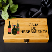 Accesorios para vino personalizados - Caja de «HERRAMIENTAS