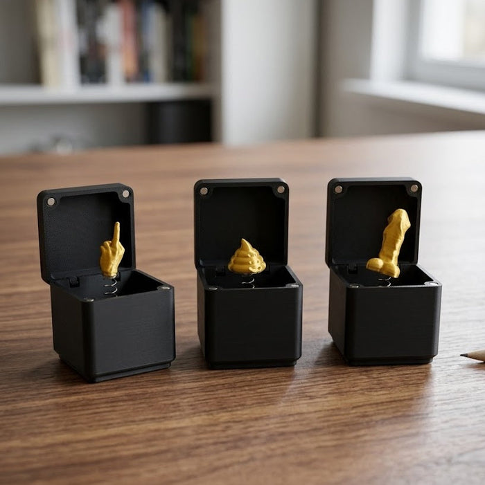 Set de 3 Cajas Sorpresa "Secret Gift Box" – La broma perfecta en miniatura (5 x 5 cm) Meteoris - Regalos con Alma