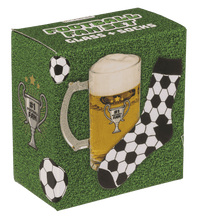 Set de Regalo para Fanáticos del Fútbol: Jarra de Cerveza y Calcetines