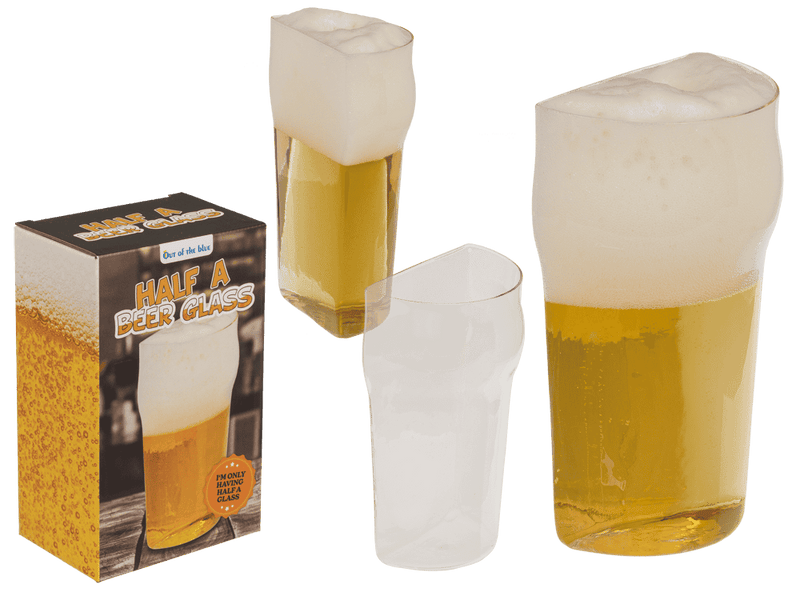 Vaso de Cerveza "Media Pinta", 365 ml - El Regalo de Broma Definitivo