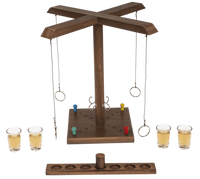 Juego de Fiesta TikTok Ring Toss - Incluye 4 Vasos de Chupito
